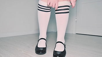 Rei Ayanami loves to make her clit cum and pussy squirt with fuck machine and vibrator after classes