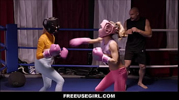 FreeUseGirl - Freeuse Teen Girls Are Freely Used By Boxing Instructor During Match - Gia Dibella, Summer Vixen, Charles Dera