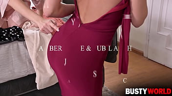 Amber Jayne And Subil Arch Get Interrupted By Hung Stud Turning Lesbo Session Into Threesome