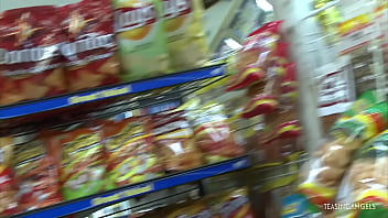 Short haired chick gets her pussy smashed hard in the store