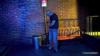 Blonde cutie makes a long dong disappear in her shaved cunt