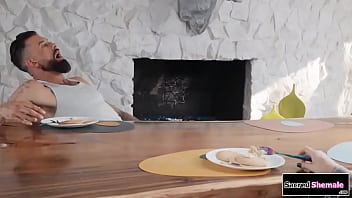 Trans Lola Morena barebacked by broinlaw