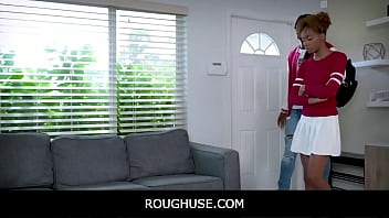 RoughUse -FreeUse Black Teen Stepsister &amp_ Stepbrother Threesome With White Boy Tutor From Class - Lacey London , James Cameron , Nicky Rebel