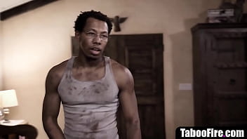 Naive young blind girl deflowered by creepy black man