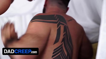 Muscular StepFather Teddy Torres Deepthroats His Handsome StepSon With His Fat Rod - DadCreep