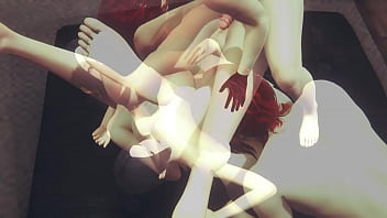 One Piece Hentai - Boa Hancock enjojing with two boys - Japanese Asian Manga Anime Film Game Porn