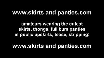 I feel so dirty flashing my panties outdoors