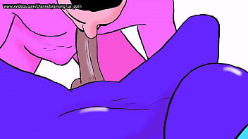 Huele la gran verga del impostor y luego la chupa - porno gay de Among Us