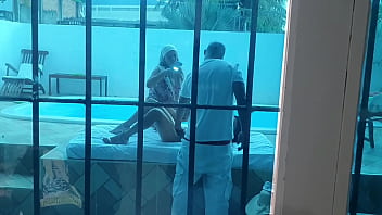 Deixei minha esposa Luana Aguiar transar hardcore com dotado Alex Lima na piscina da pousada no Guaruj&aacute_