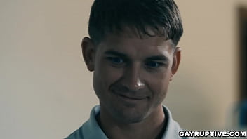 Brandon Anderson loves fucking the tenant Des Irezs tight hole and he even make him take his cum