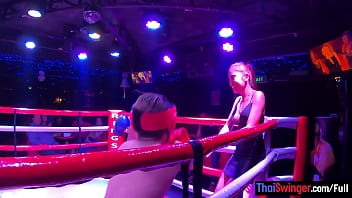 Midget boxing in Thailand lead to sex with the sexy Asian ring girl