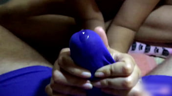 Making him cum in pants with sockjob