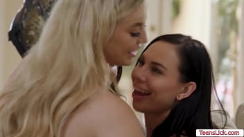 Three busty babe enjoy threesome sex