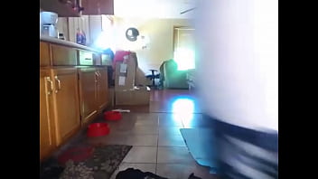 Tricky Syren Plays with herself in the kitchen