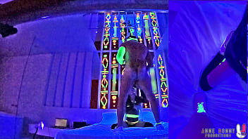 Anne Bonny is Glowing in Neon Fucking Under Blacklight