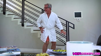 HerGrandpa.com - Paige Owens is eager to make a good impression on her step grandfather Jay Crew to make sure that she gets to inherit his fortune!