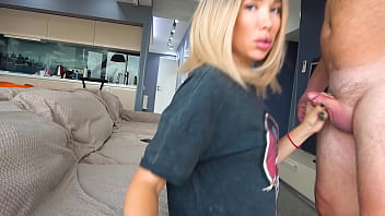 step mom in leggings aroused her step son and he fucked her