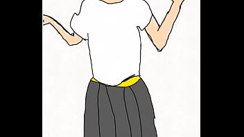 Mala animaci&oacute_n de mujer mostrando sus tetas