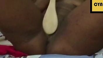 Cyndy Blackslave Cam Session with Master - Spanking &amp_ Squirt