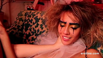 Ersties: Lesbian Threesome Enjoy Hot Costume Sex