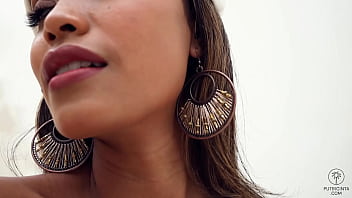 Sassy Asian teenager Putri Cinta fingering her pussy hard