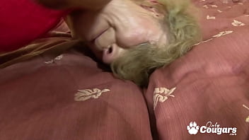 Granny Puts On Some Sexy Lingerie And Gets Fucked In The Ass - Granny Anal