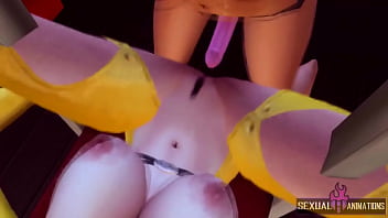 BDSM Lesbian Fuck to a Submissive Slut. I Want to Break Her Pussy - Sexual Hot Animations