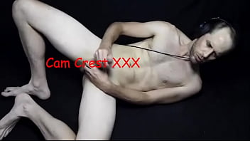 Cam Crest Jerks Off Wearing Headphones