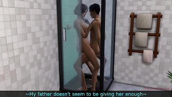 Sims 4, Indian stepson fucks hard his indian stepmom in the shower