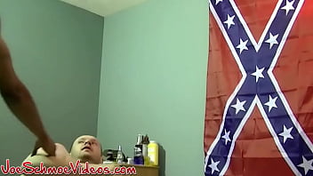 Black homo barebacks amateur buddy and cums on his chest