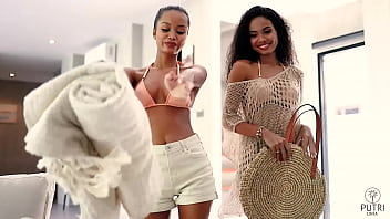 Asian beauty Putri Cinta shows off hard round tits in Sparks Fly film