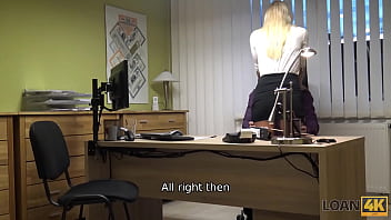LOAN4K. Insistent MILF finds way to obtain credit for pussy-penetration