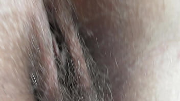 Hairy mature flashing pussy