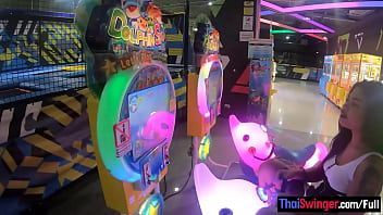 Thai amateur teen girlfriend plays with a vibrator toy after a day of fun