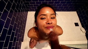 &quot_Asian Teen Sex Doll Robot 3&quot_ 青少年性玩偶 Badass Asian teen Violet Rae POV Tiny 18yo Filipina fucked doggystyle gives 2 back to back blowjobs and swallows big black cock cum load in mouth on Toticos in south beach miami Part 2