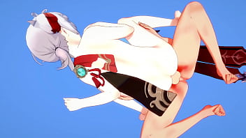 Genshin Impact Yaoi - Tartaglia fucks Kazuha'_s ass until she gets it pregnant twice - Manga Anime Japanese Asian Game Porn Gay