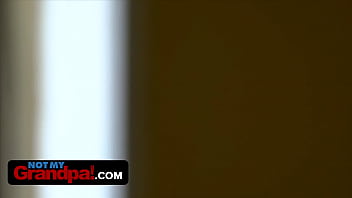 NotMyGrandpa - Cute Blonde Babe Helps Her StepGrandpa And Takes Care Of All His Naughty Needs