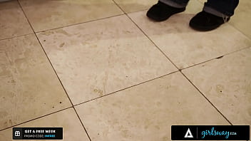 GIRLSWAY Karla Kush Keeps Squirting Under The Table By Wife&#039_s Pervert Colleague