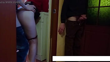 Wife cheats on husband at party while cuckold watches