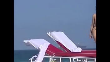 Exhibitionist Wife 56 - Lana flashing her MEATY PUSSY and BIG TITS on a PUBLIC beach!  There is always a Voyeur around!