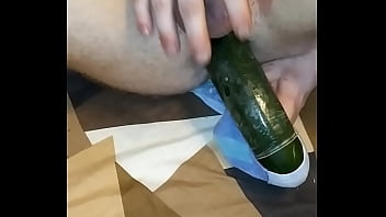 Anal stretching with vegetable