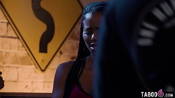 Rough biker Charles Dera fucks prospect his girlfriend ebony Kira Noir hard