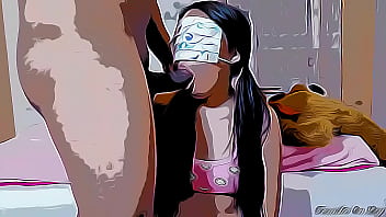 Enga&ntilde_o a Inocente Sobrina en ley Nuevamente con el Truco del Helado y le meto mi Polla en su Boca Cartoon Hentai