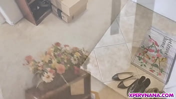 Young stud gets his dick sucked by this horny widowed cougar