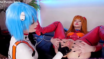 Asuka and Rei with 2 crazy toys