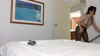 sexy asian shemale doing a house vacum