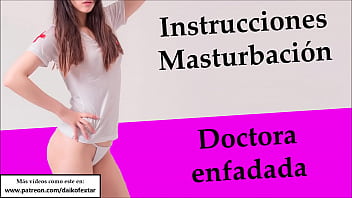 JOI en espa&ntilde_ol - Doctora enfadada lo paga contigo.