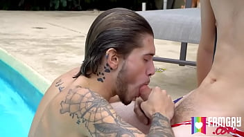 Patriotic Pool Party Jake Lawrence, Ryan Kneeds, Dakota Lovell