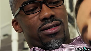 Teen stepdaughter Nelly Kent begging to get his stepfathers big black dick