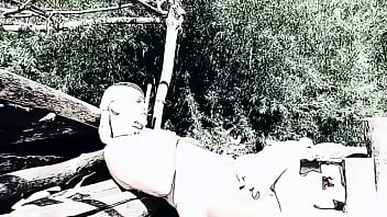 Milking myself at the nudist beach